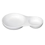 Porcelain Whiteware Crockery Set - Serving Bowl Spoon Shape - 205x120mm 8x4 3/4 (Box 6) - ideal for single bites and dips!