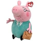 Ty Beanie Baby Peppa Pig - Daddy Ty Beanie Buddy Large Plush Toy