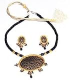 Beaded Necklaces Chokar Pearl Strands with Pearl Earrings 17  (prl003)