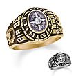 ZALES 10K Gold Designer Stylist Ladies' Diamond Class Ring