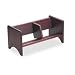 Advantus 09793 Wood Book Rack, 17w x8d x8h, Mahogany Finish