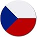 Czech Republic Flag Round Mouse Pad