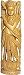 Wood Carving Lord Krishna Statues 15 x 4.5 inches