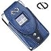 Naz (Nautica Blue) Motorola V3 Razr With Swivel Belt Clip - Matching Keyring / Moneyclip - Boa Series + 12V Car Charger - By PCMicroStore Image