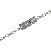 Tungsten Carbide Cross Design ID Bracelet