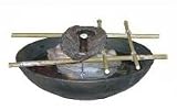 Alpine TT8024 Clear Round Bottom Bamboo Fountain with Light