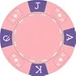 Clay Composite Tri Color Ace King Poker Chips 25 11.5 gram Pink Poker Chips