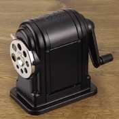 X-Acto Ranger 55 Table- or Wall-Mount Heavy-Duty Pencil Sharpener, Black, 1 Unit (1001)