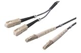 62.5/125, Multimode Fiber Cable, Dual SC / Dual LC, 3.0m