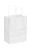 White Kraft Paper Shopping Bags with Handles - 8