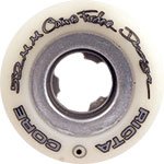 Ricta Foster Chrome Core 52mm White/Chrome Skateboard Wheels (Set of 4)