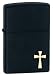 Zippo Lighter - Jesus Christ Cross Black Matte 24721