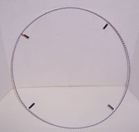 Twisted Wheel Rim Decoration Silver Bicycle Bike