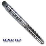 High Carbon Steel Machine Screw Fractional Taper Tap 1/4-20 NC
