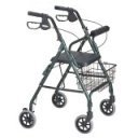 Deluxe Rollator Rolling Walker, 250 lb. Capacity, Hunter Green