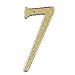 4 HOUSE NUMBER #7 POL BRASS