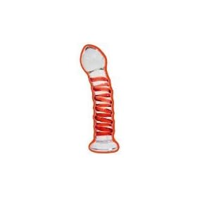 Martian Night Spiral Curved e-Glass Dildo