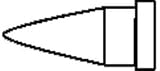 Weller Soldering Tip, LT Series, Chisel, 4.6mm