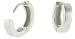 High Polished Sterling Silver Huggies Earrings Round Shape (1/2X1/8) (14mmx4mm)