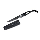 Hartsook Neck Knife, S30V, Black Oxide Coating, Nylon Sheat