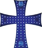 Zoom Produkt-Bild: LKW Innenlampe Kreuz 88 LED Blau 25cm