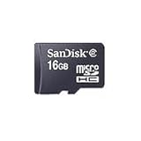 SanDisk 16GB microSDHC Memory Card w/ SD Adapter