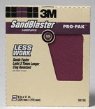 3M SandBlaster Pro-Pak 30120 Bare Surfaces Sandpaper, 120-Grit, 9-Inch x 11-Inch