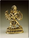 A Large Sino-Tibetan Gilt-Bronze Figure Of Yi-Dam Hevajra stretched canvas art print by Christie`s Images