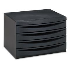 Safco B-Size Four-Drawer Plan File Cabinet, 22w x 16d x 15h, Charcoal 4945CH / SAF4945CH