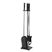 Uniflame 4-Piece Triple-Plated Fireplace Tool Set