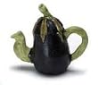 Dollhouse Miniature Japanese Eggplant Teapot