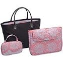 Sony VAIO VGP-MBL10/B Ladies PC Tote Bag with VSP VAIO Smart Protection (Black/Pink)
