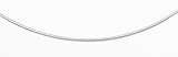 1.25 MM ROUND OMEGA (RHODIUM) NECKWIRE NECKLACES