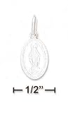 Sterling Silver Small Oval Miraculous Medal Charm