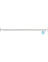 Sweethearts® Enamel Heart Charm Bracelet Sterling Silver " Kiss Me " 85511