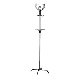 Coat Rack/Stand in Satin Black Metal Spider Style