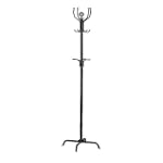 #6: Coat Rack/Stand in Satin Black Metal Spider Style