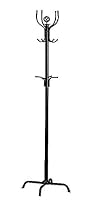 Coat Rack/Stand in Satin Black Metal Spider Style