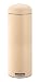 BRABANTIA 380266 Mülleimer Retro bin 20 L Slimline mit Pedal und Scharnier matt steel almond