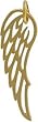 Small Angel Wing Pendant in Gold Vermeil, #7660