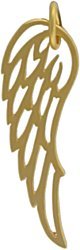Small Angel Wing Pendant in Gold Vermeil, #7660