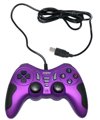 USB 2.0 PC Dual Double Shock Controller(Purple & Black) for Asus laptop
