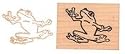Sign Language I Love You Frog Rubber Stamp