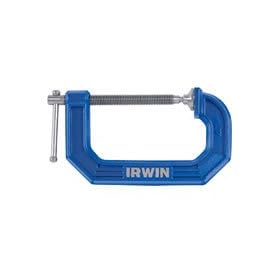 3" x 2 1/4" IRWIN QUICK-GRIP C-CLAMP - STANDARD DEPTH - 2 CLAMPS PER PACK by Peachtree Woodworking - PW6092