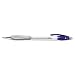 Pentel BK95-C Pentel Impulse Stick Ballpoint Pen, Clear Barrel, Blue Ink, Fine Pt, 0.70 mm, Box of 12