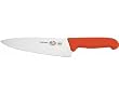 Victorinox / Forschner 8" Chefs Knife Fibrox Red Handle No. 40421