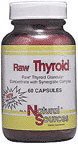 Raw Thyroid 60 Tabs By Natural Sources