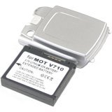 Extended Ultra High Capacity Battery (1500 Mah) for Motorola V710 (V 710) with Battery Cover