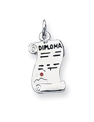 Sterling Silver Diploma Charm QC175"