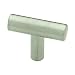 Liberty Hardware Steel T Knob P01025-SS-C, Stainless Steel Finish (Satin Nickel)